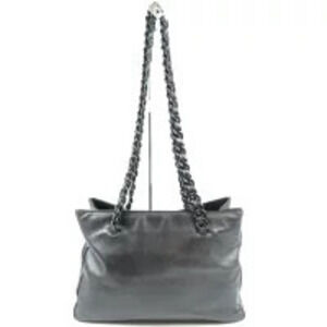 Prada Chain Shoulder Bag 2way Tote Nappa Leather Black